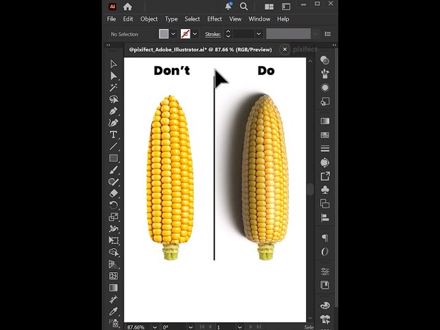 Adobe Illustrator 2026 - How I Created a Realistic Corn Mockup
