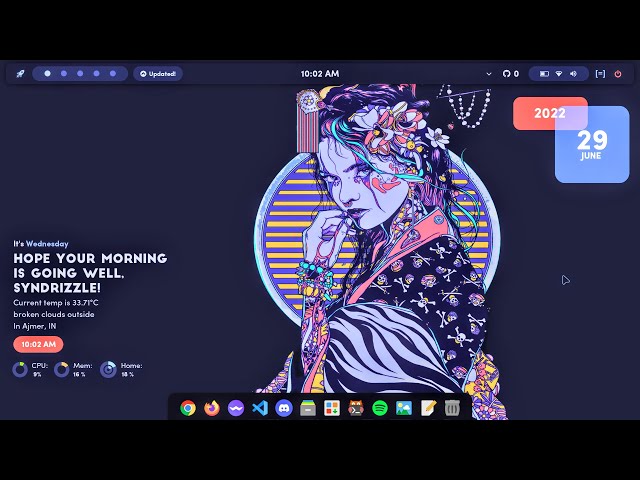Trying Arch Linux Rice - 600 MB RAM Customization - Beautiful & Lightweight
