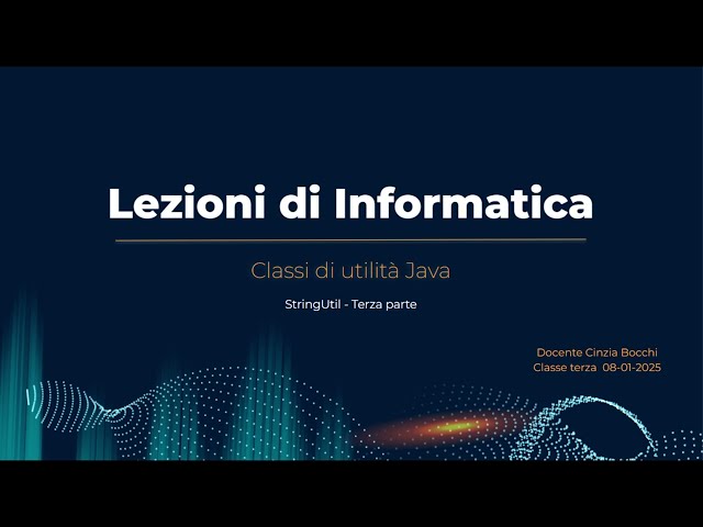 Creazione di una classe di utilità Java per le stringhe - Terza parte