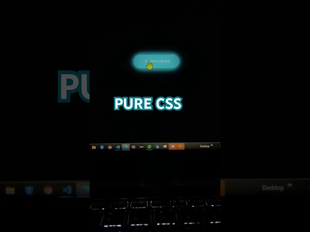Neon Morphing Subscribe Button with Pure CSS | No JavaScript!
