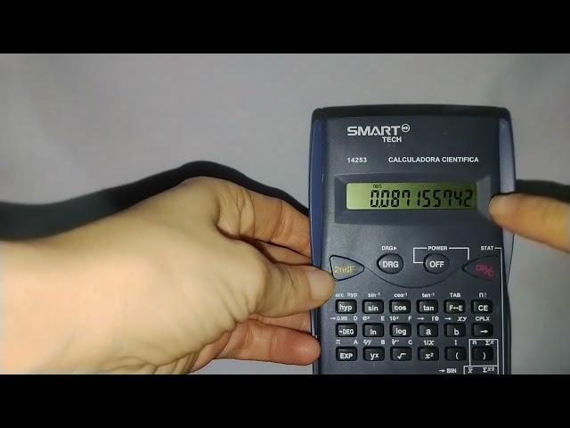 ¿Cómo utilizar las funciones trigonométricas en la calculadora Smart tech??