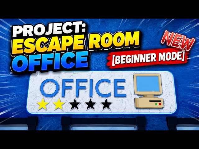 Roblox PROJECT: ESCAPE ROOM OFFICE Walkthrough [Tutorial/Guide] [Beginner Mode] 🔑