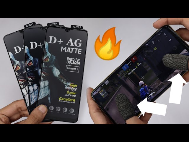 Gaming Tempered & Finger Sleeve For BGMI, Firefree & Games 🔥🔥