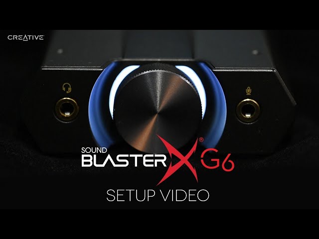 CREATİVE SOUND BLASTERX G6 HARİCİ SES KARTI