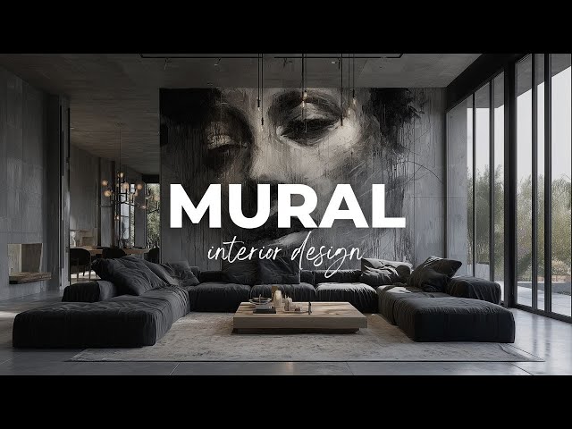 Diseño de murales de interiores: transforma tus paredes en historias de belleza [4K]