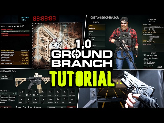 GROUND BRANCH 1.0 Complete Guide | Weapons, Gear, Menus, Missions & Gameplay