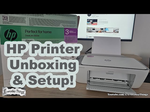 Unboxing and Setup for First Use | HP DeskJet Printer and Scanner