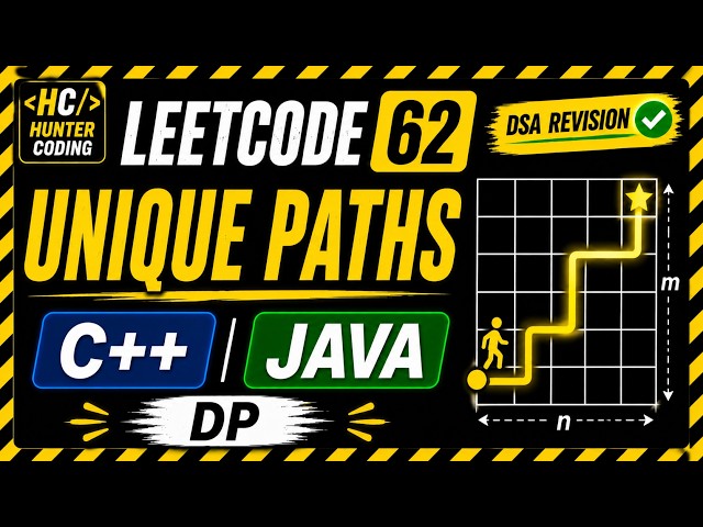 LeetCode 62 | Unique Paths | Revision | C++ & Java Solution