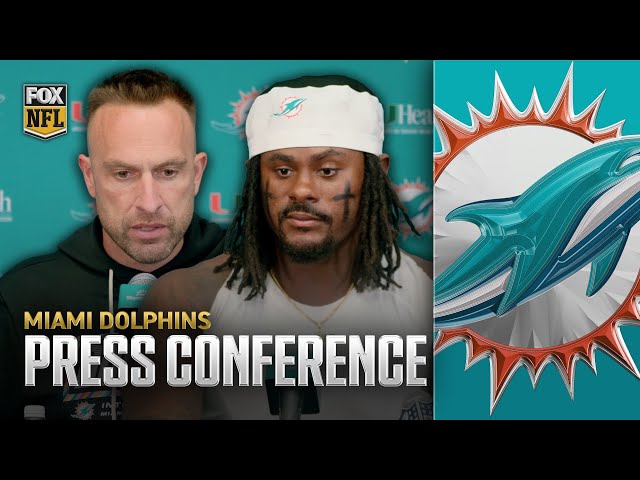 Dolphins' HC Jeff Hafley, QB Malik Willis & more on loss to Vikings