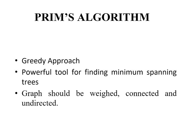 PRIM’S ALGORITHM | Mrs.B.Vijayalakshmi | Department of Computer Science