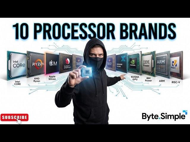 Do You Know All These Processor Brands? 10 Types Explained!