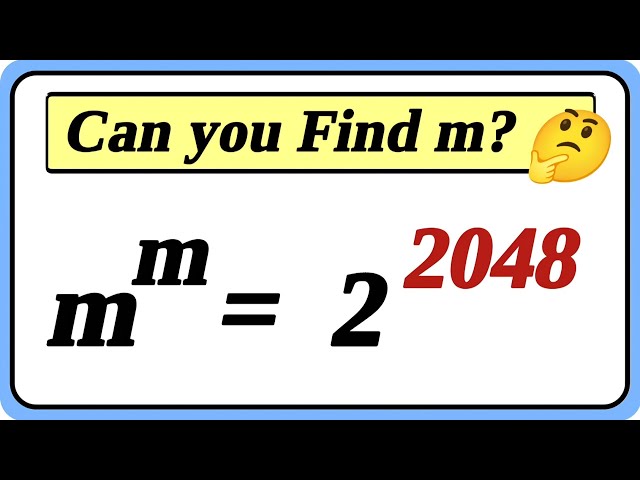 Can You Find m? 🤯 #MathChallenge #Algebra #Math