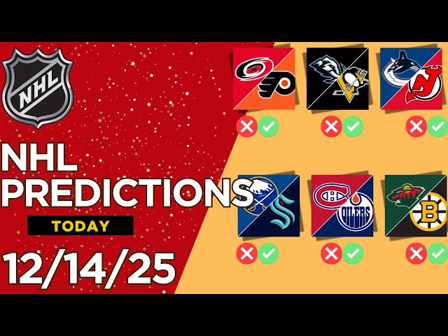 6 Nhl Picks Today 12/14/25 | Nhl Picks and Predictions 12/14/25 | Nhl Predictions today