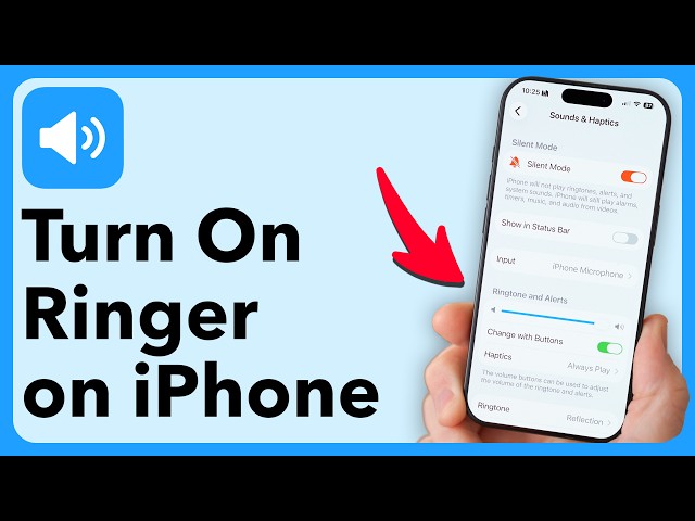 How To Turn On Ringer On iPhone