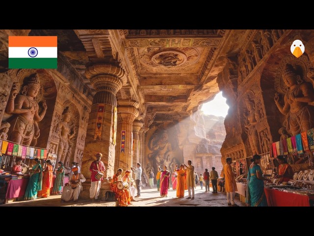 Badami, India🇮🇳 An Unbelievable Ancient City Carved into Stone (4K HDR)