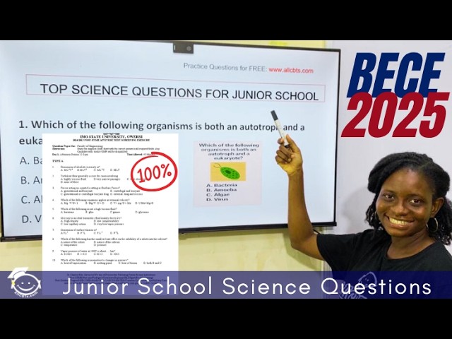 BECE 2026: Basic science/Tech, PHE, ICT Questions for Junior WAEC
