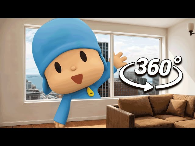 Giant Pocoyo Dance in the City! | 360° VR