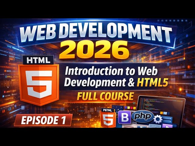 Web Development 2026 – Introduction to Web Development & HTML5 | Full Course (Episode 1)