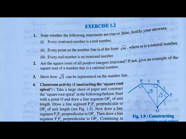 Class 9th maths l Exercise 1.2 l Number system l Chapter 1 l Ncert l Ex 1.2 Q1 to Q4  l  Maths