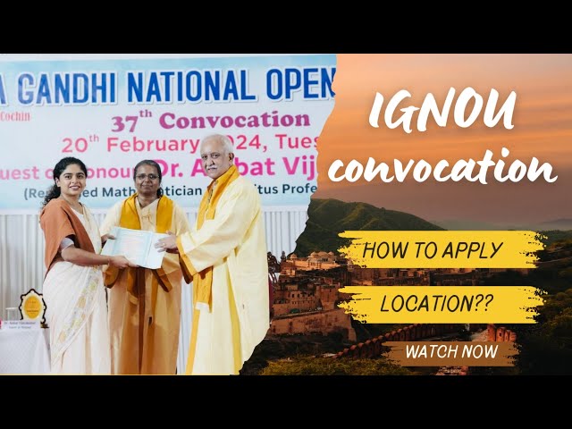IGNOU CONVOCATION FULL DETAILS 💯 || 38th Convocation || last date📌 #convocation #ignoualerts #ignou