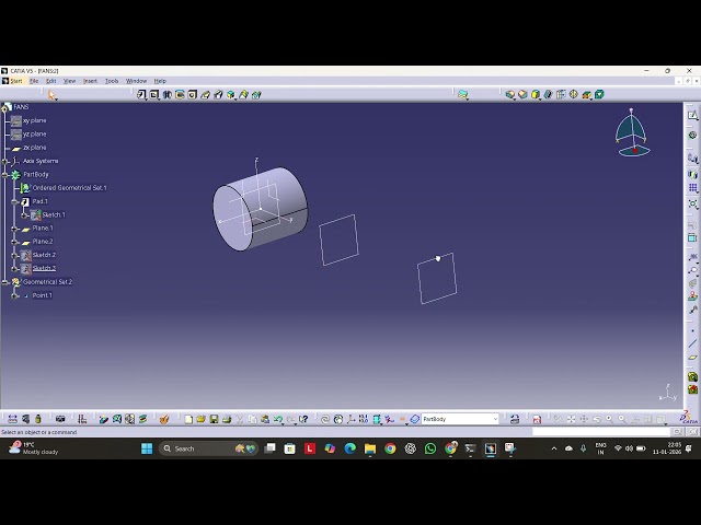 3 Blade Fan Design in CATIA V5 | Propeller 3D Modeling Tutorial
