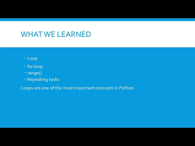 UNDERSTANDING LOOPS