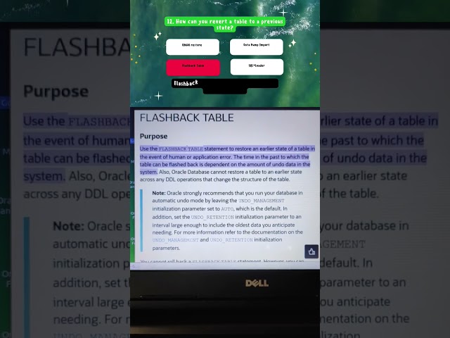 ⏪ Oracle Time Travel: How to Rewind Your Table Data! #OracleMagic