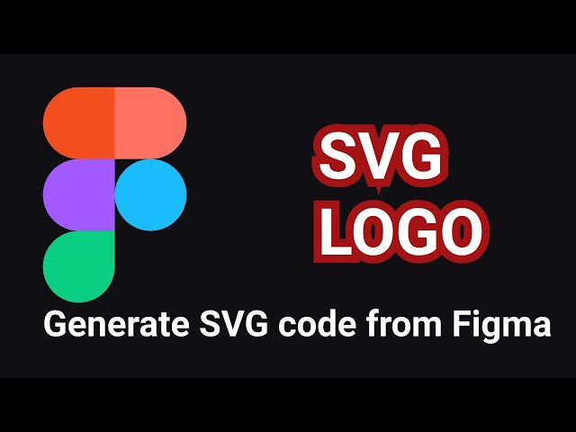 Create an SVG logo  and code from Figma