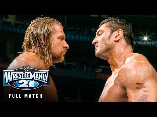 COMBATE COMPLETO: Triple H vs. Batista – Combate por el Campeonato Mundial Peso Pesado: WrestleMa...
