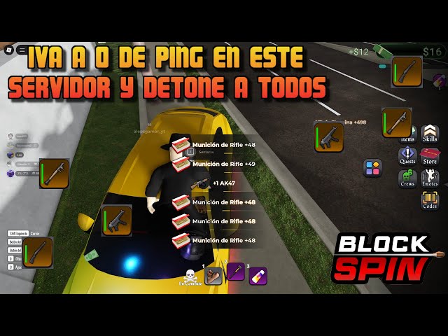 🔥BLOCK SPIN 🔥💥JUGAMOS EN UN SERVIDOR A 0 DE PING Y DETONE A TODOS 💥