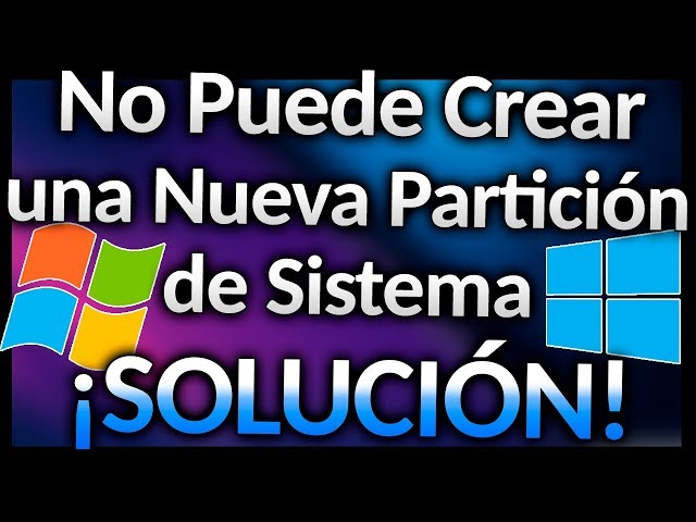 Cannot Create a New System Partition or Locate an Existing One SOLUTION 2019!