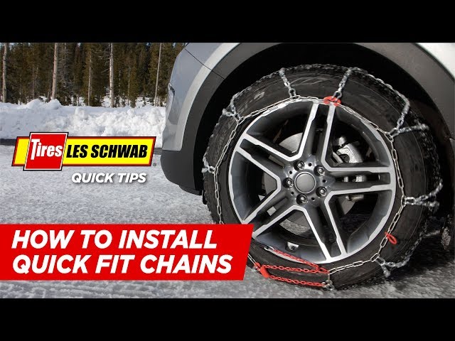 How to Install Quick-Fit Snow Chains - Les Schwab