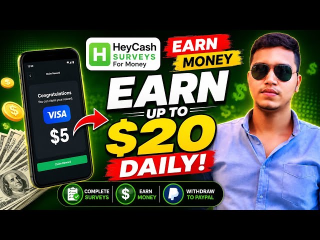 HeyCash Surveys For Money 2026 | How To Make Money Online | Full Tutorial | Hasib Tech Bangla