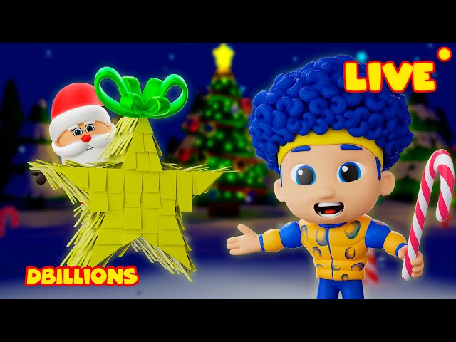 LIVE – Santa’s Gifts & Christmas Piñata Party | Kids Christmas Songs