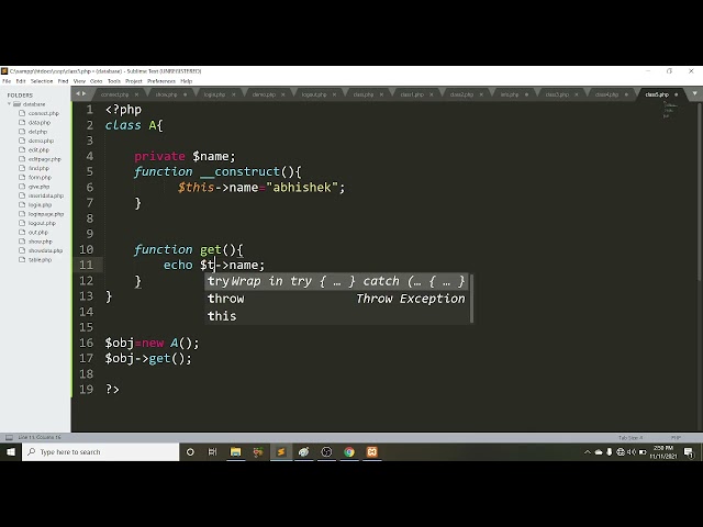 Encapsulation In Php