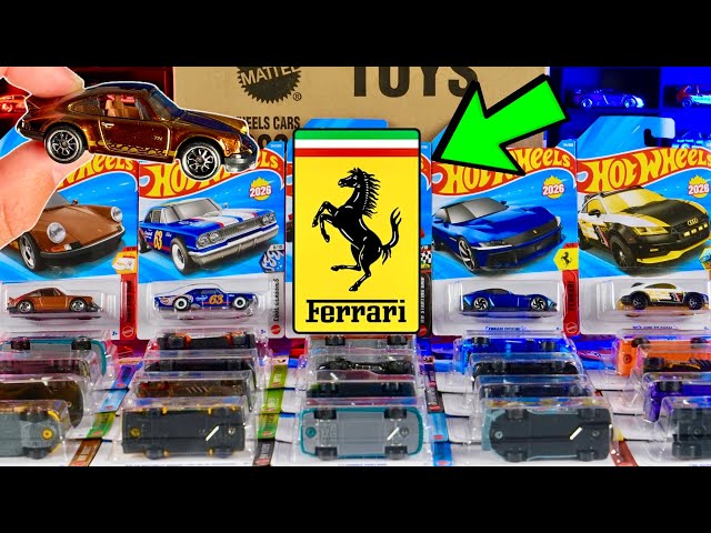 Unboxing 2026 Hot Wheels M Case | New Ferrari + Treasure Hunt!