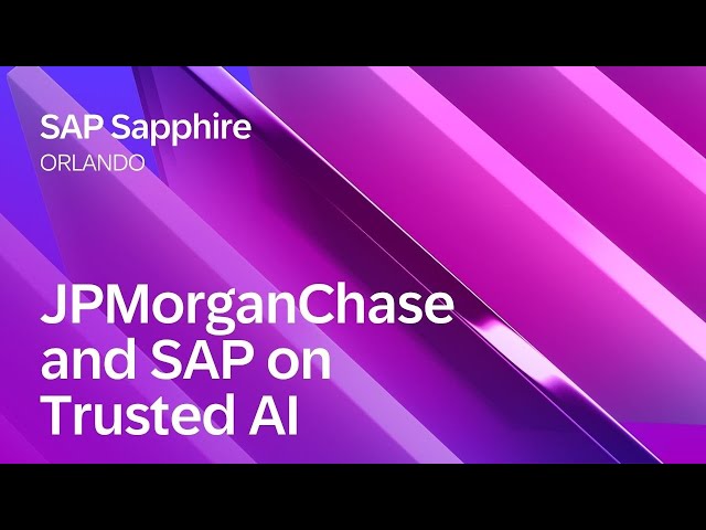 JPMorganChase and SAP on Trusted AI | SAP Sapphire Orlando 2026