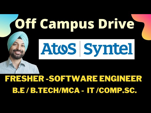 Atos Syntel off campus drive for graduate 2021 batch