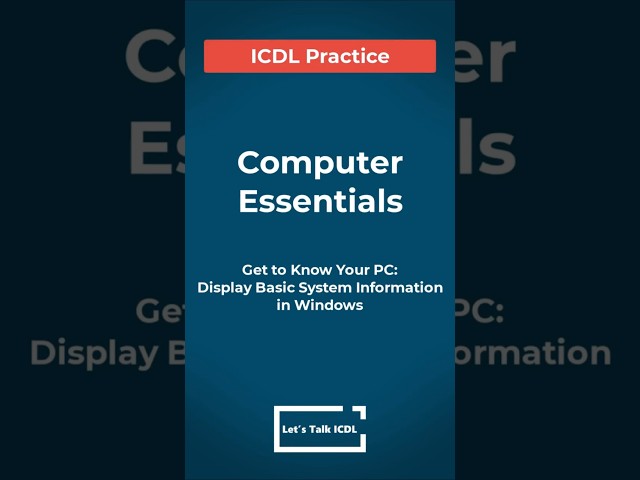 How To Display Basic System Information in Windows