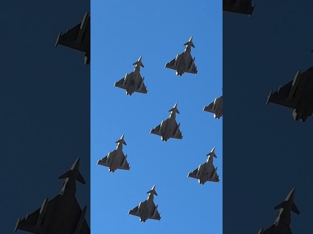 El Eurofighter Typhoon caza de combate 🇪🇸 #avion #ejercito #armada #españa