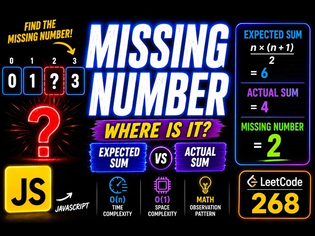 Missing Number Interview Question | JavaScript DSA