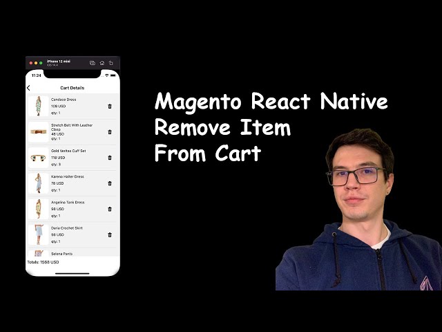 #35 - Remove Item From Cart | React Native open-source eCommerce App