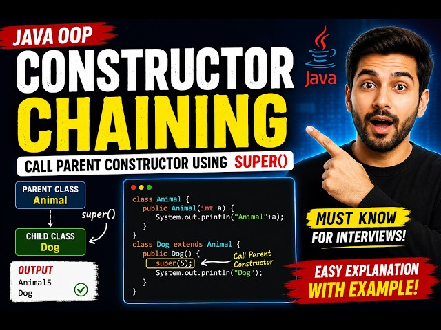 272. Calling the parent class constructor using super in Java (Selenium Java 2026)