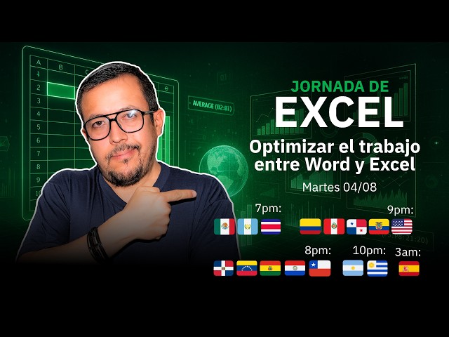 JORNADA DE EXCEL | Clase 1 -  Optimizar el Trabajo entre Word y Excel