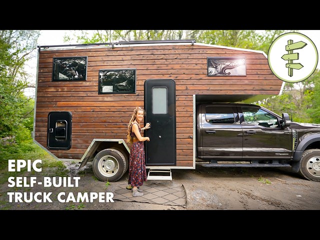 Couple's Incredible Off-Grid Truck Camper & Tiny Home on Wheels – FULL TOUR