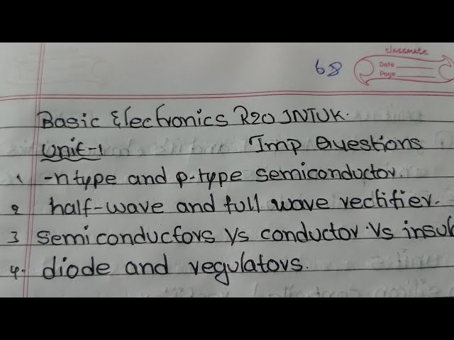 BE important questions JNTUK r20// basic electronics important questions JNTUK r20 #jntuk #manitech 
