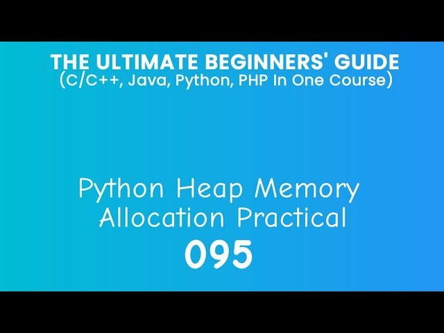 95. Python Heap Memory 
