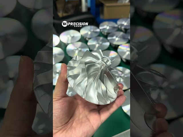 Impeller machining: the core of power! #turbine  #cnc #5axismachining #5axis #machine #impeller