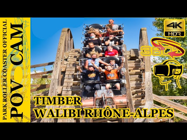 Timber - 360° - On Ride / POV CAM - Walibi Rhône Alpes