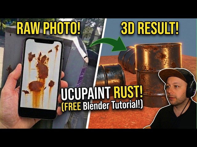Ucupaint Blender Tutorial: Texture Realistic Rust Using Custom Brushes!